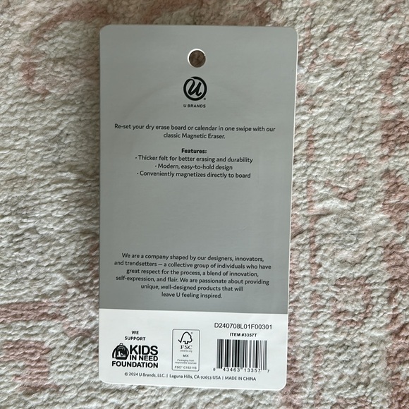 Dry Erase Board with Magnetic Eraser - Picture 3 of 7